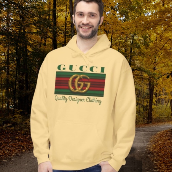 GG Italia Designer pull-over Hooded sweater, Hoodie. Color: Crea - Picture 3 of 3